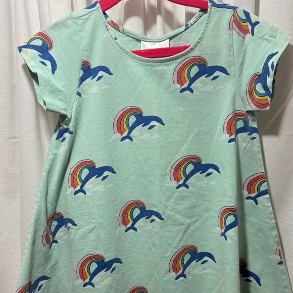 Hanna Andersson Other - Hanna Anderson Mint Green Dolphin & Rainbow Kids Dress